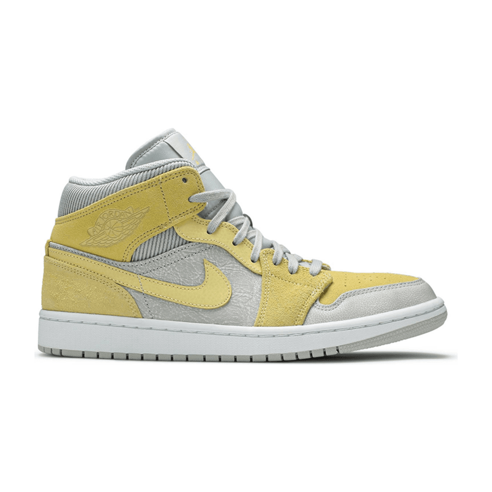 Tenis Air Jordan 1 Mid Mixed Textures Yellow
