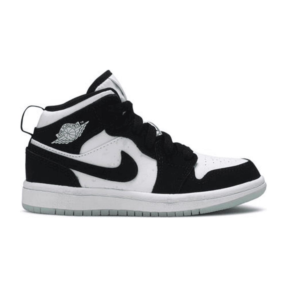 Tenis Air Jordan 1 Mid White Black Teal Tint