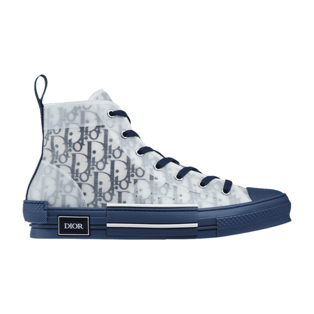 Tenis Dior B23 High Top Suela Azul 