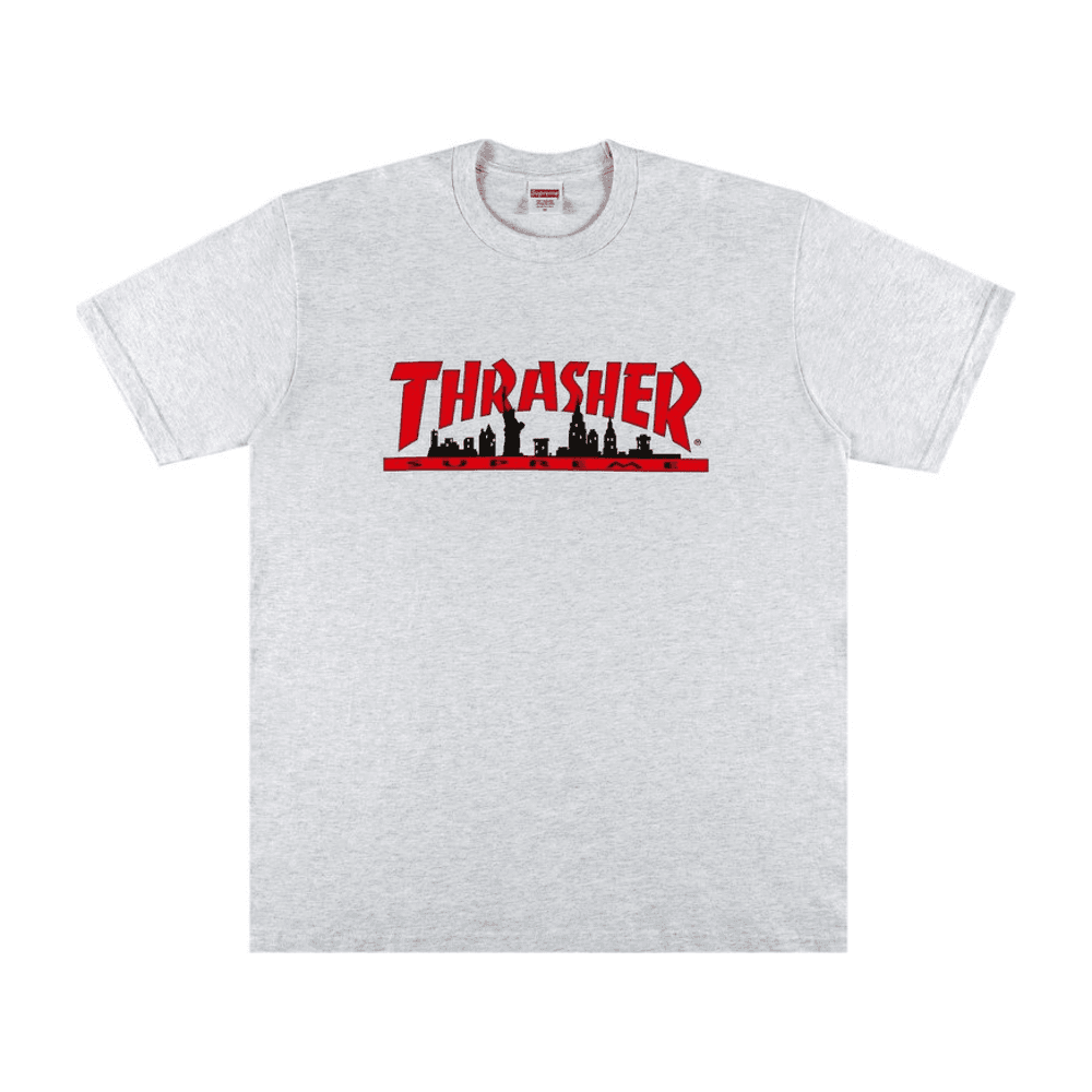Supreme Thrasher Skyline Tee Ash Grey