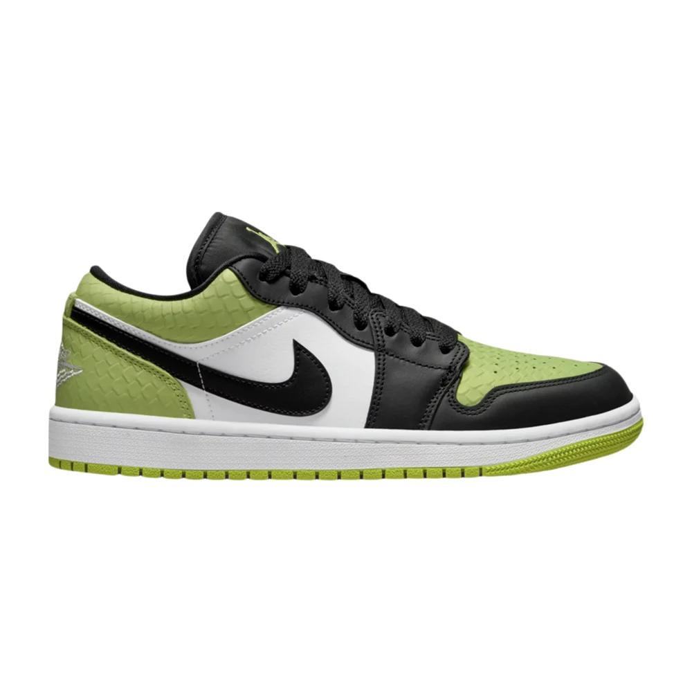 Tenis Air Jordan 1 Low Snakeskin Vivid Green