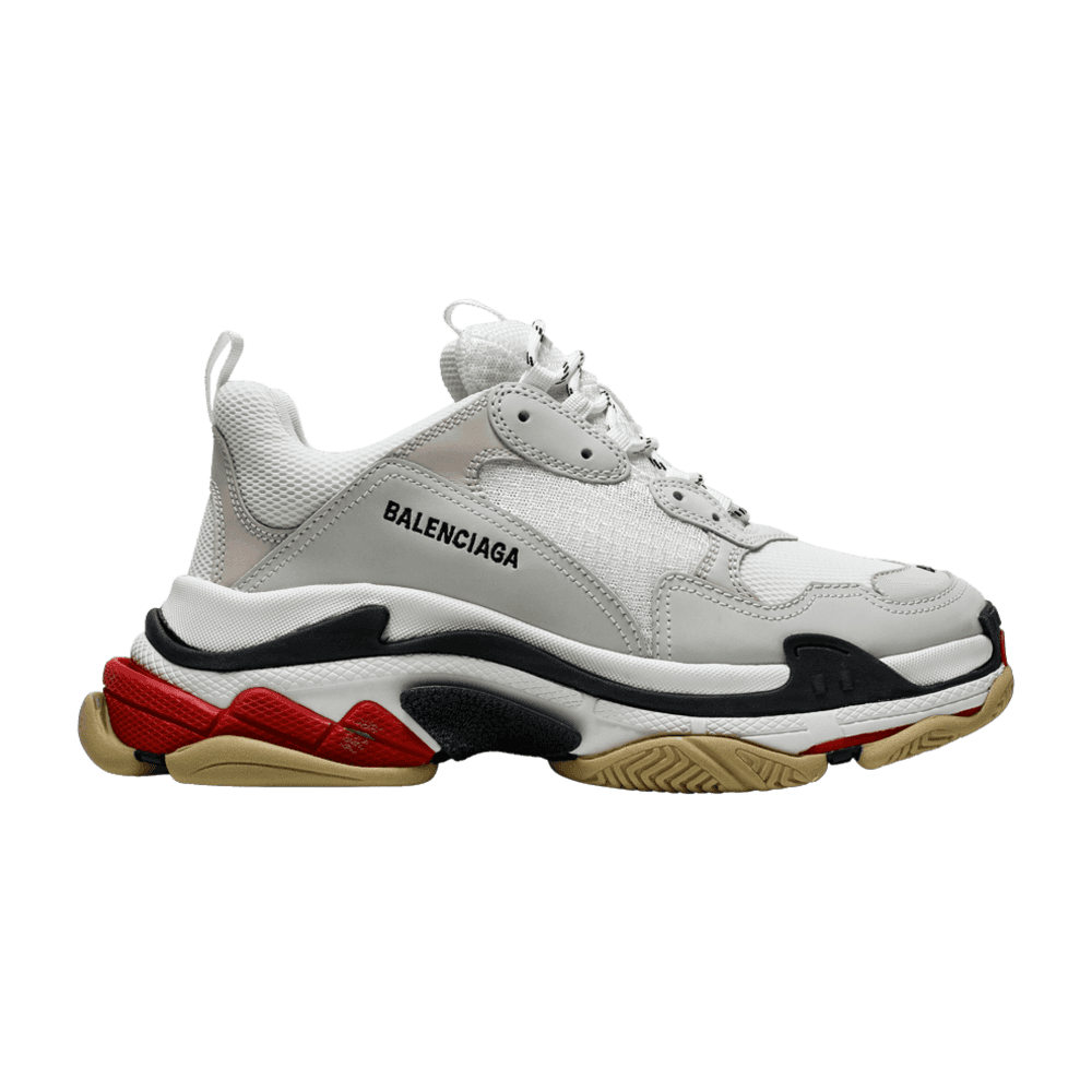 TENIS BALENCIAGA TRIPLE S WHITE BLACK RED 