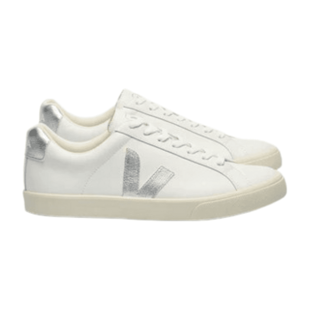 TENIS VEJA ESPALAR LEATHER WHITE SILVER 