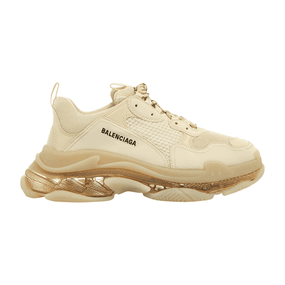 Tenis Balenciaga Triple S Clear Sole Beige Off