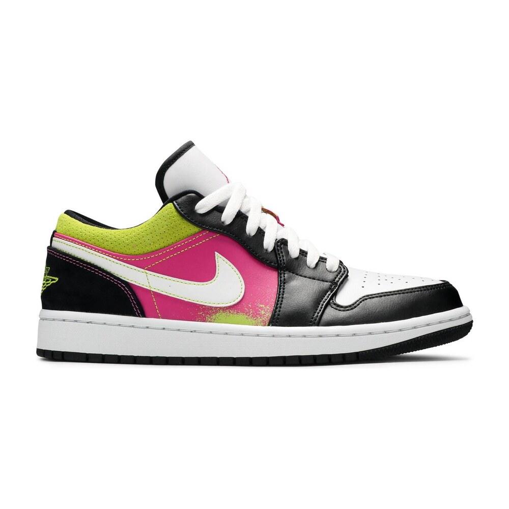 Tenis Air Jordan 1 Low Black Active Fuchsia Cyber