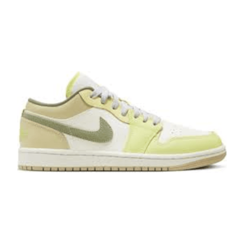TENIS JORDAN 1 LOW SAIL WHITE OIL GREEN 