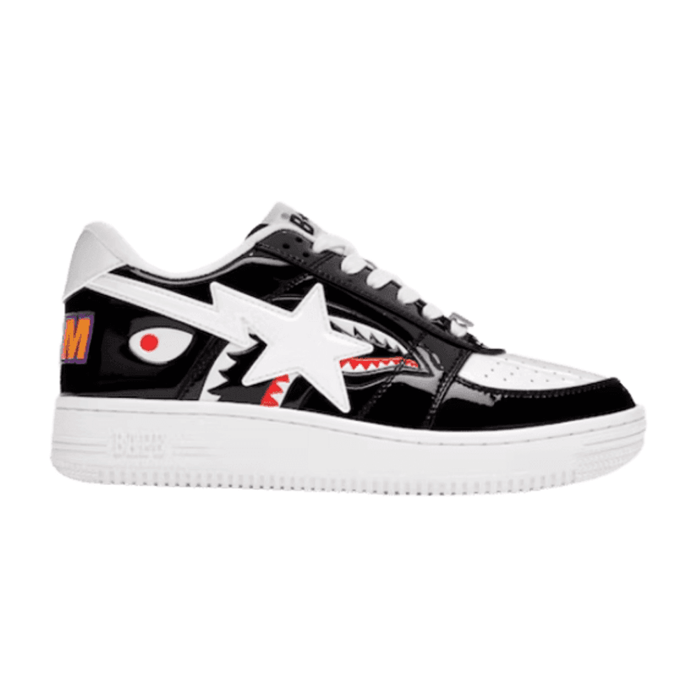 TENIS A BATHING APE BAPE STA LOW COLOR BLOCK SHARK BLACK