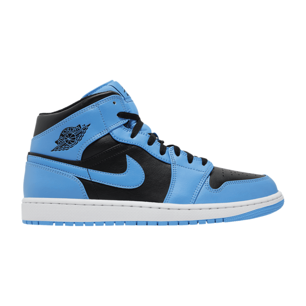 TENIS JORDAN 1 MID UNIVERSITY BLUE BLACK