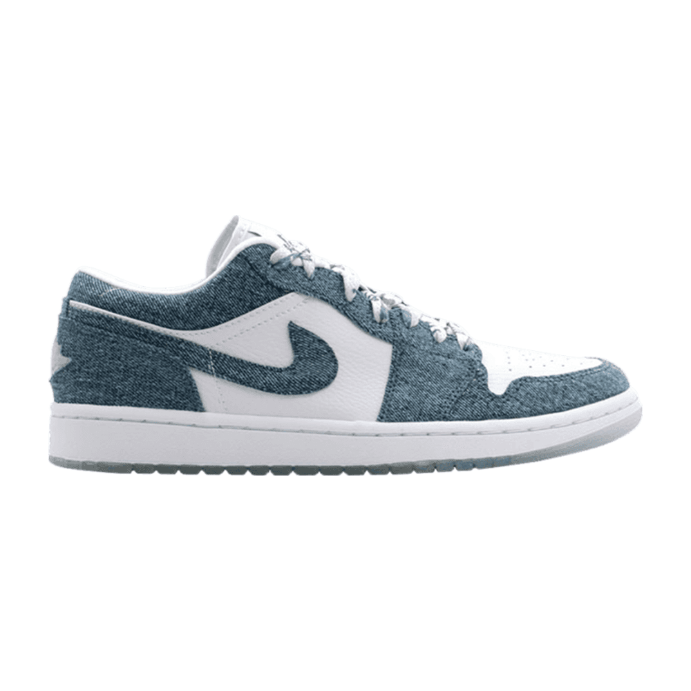 Tenis Air Jordan 1 Low Canvas White Denim