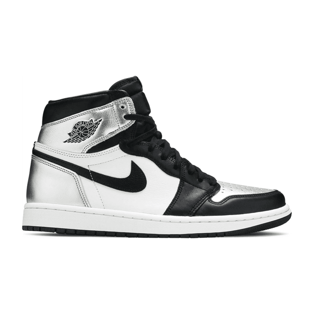 Tenis Air Jordan 1 High Silver Toe 
