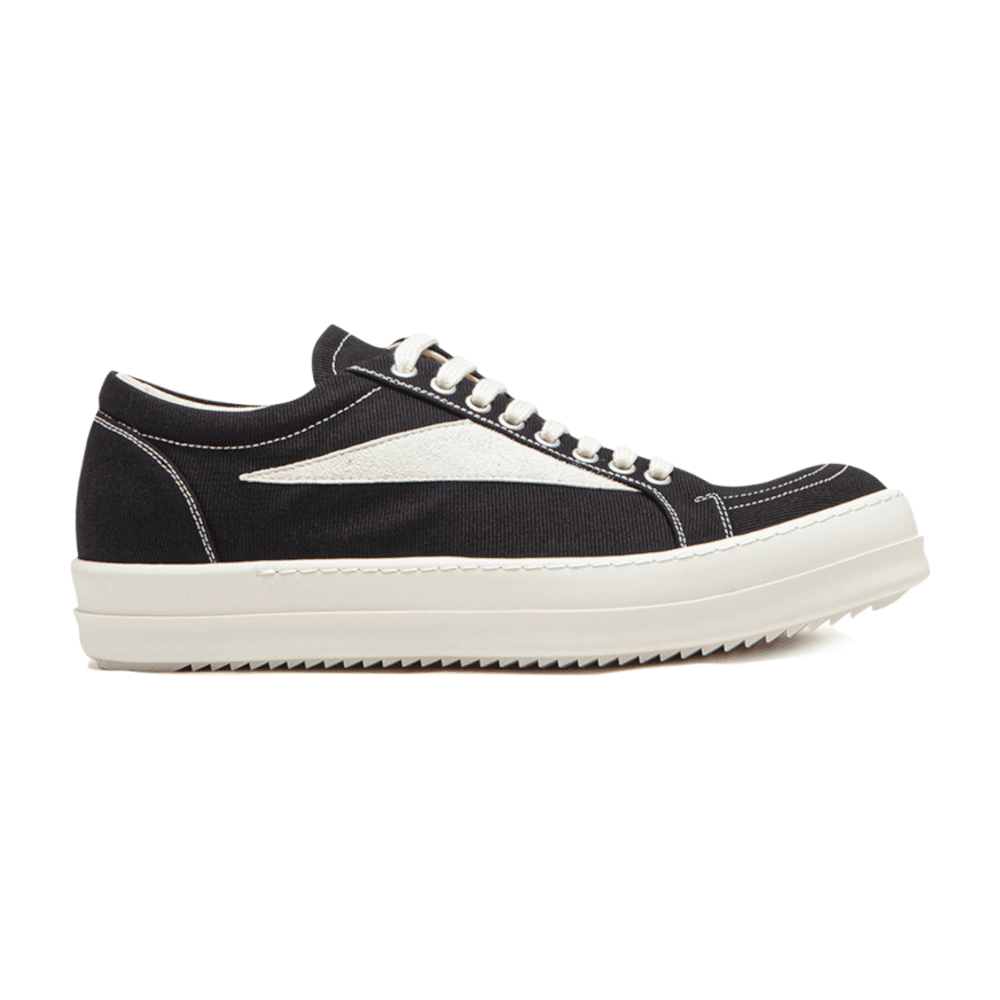 TENIS RICK OWENS DRKSHADW LUXOR VINTAGE LOW BLACK MILK