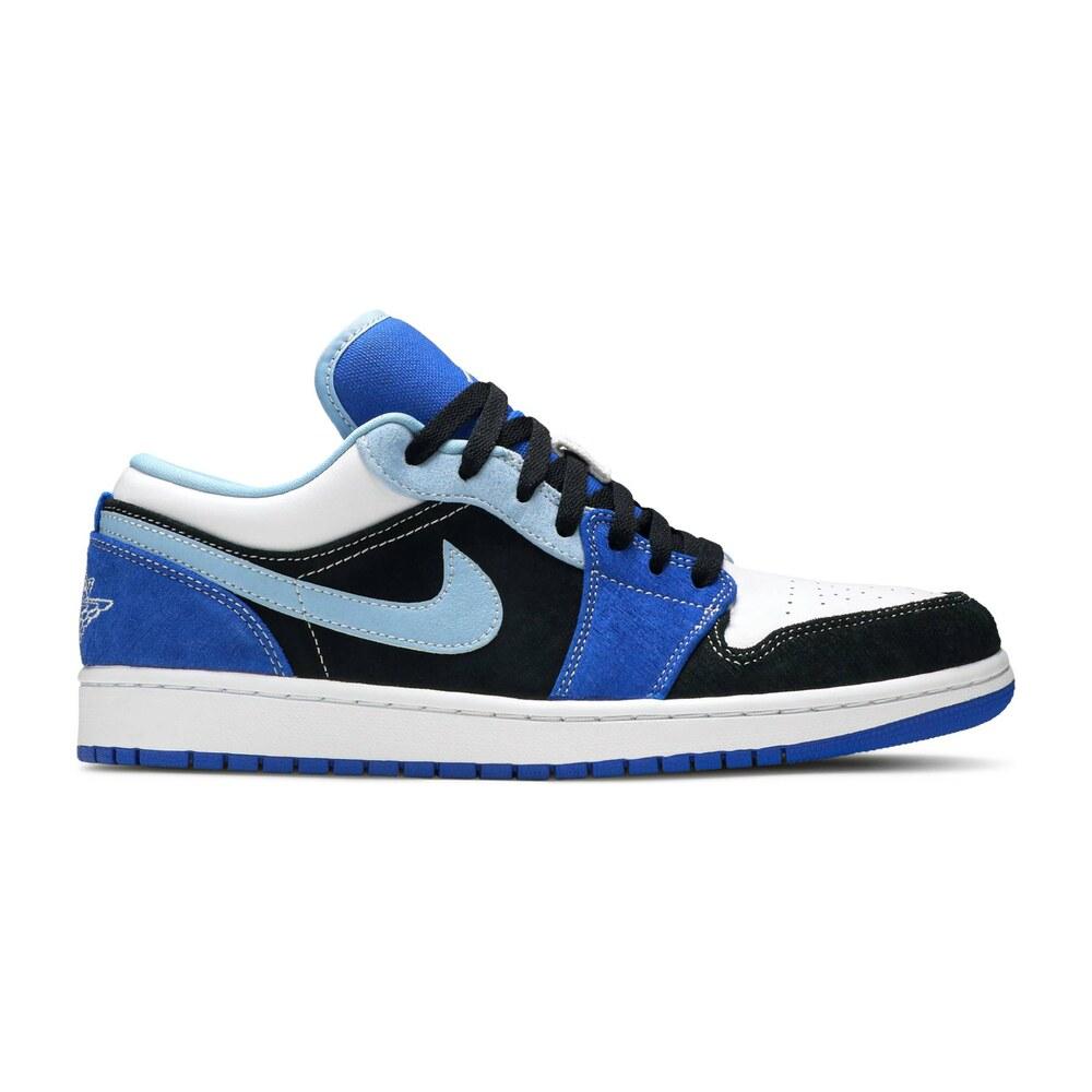 Tenis Air Jordan 1 Low Black Blue White