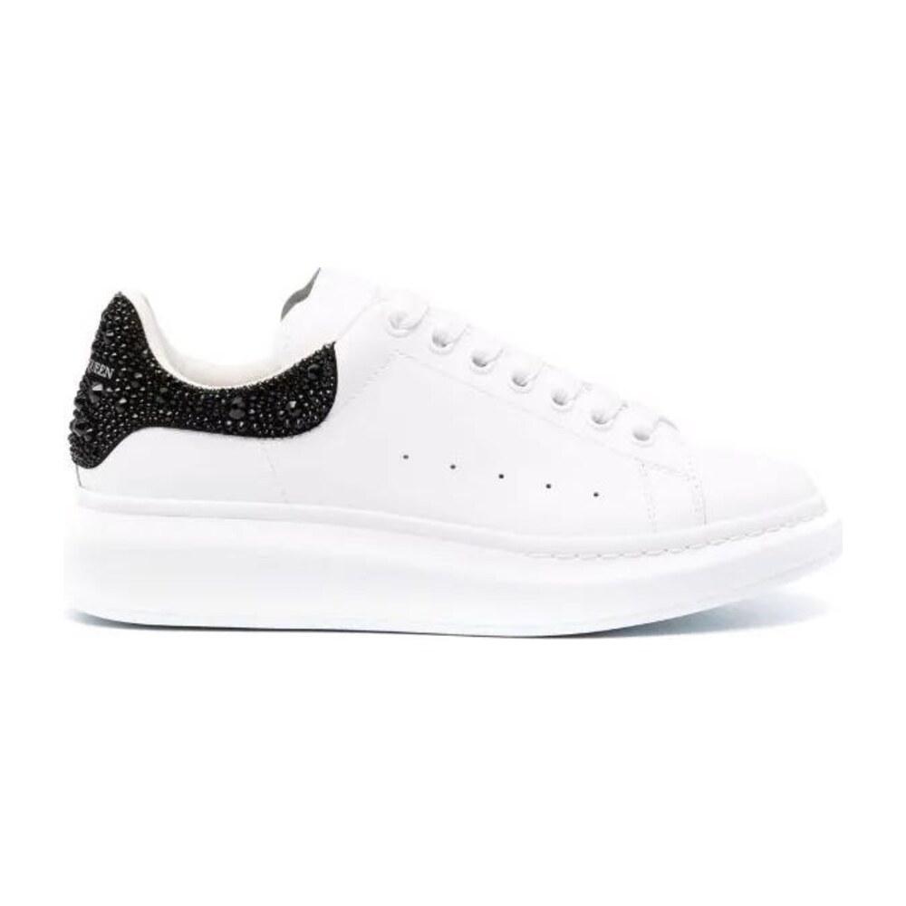 TENIS ALEXANDER MCQUEEN OVERSIZED WHITE BLACK CRYSTALS