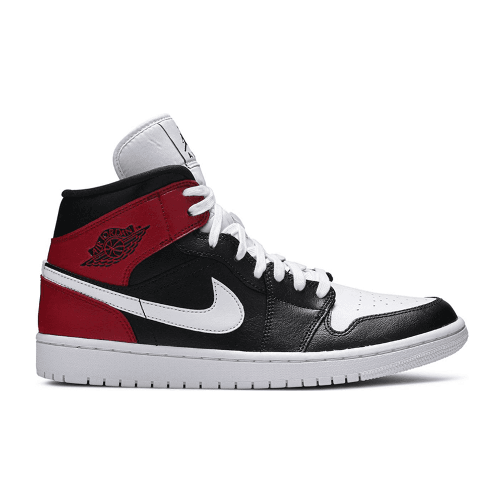 Tenis Air Jordan 1 Mid Black Noble Red
