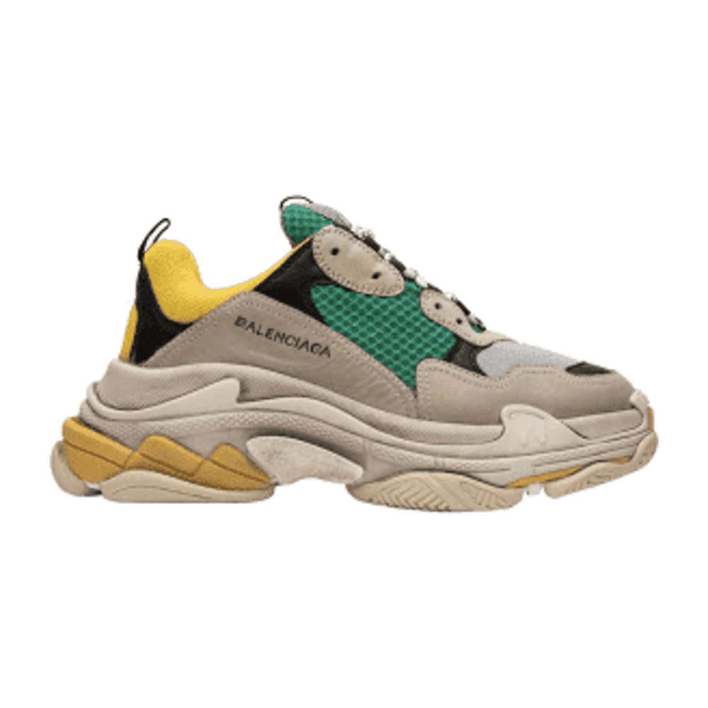 Tenis Balenciaga Triple S Beige Green Yellow