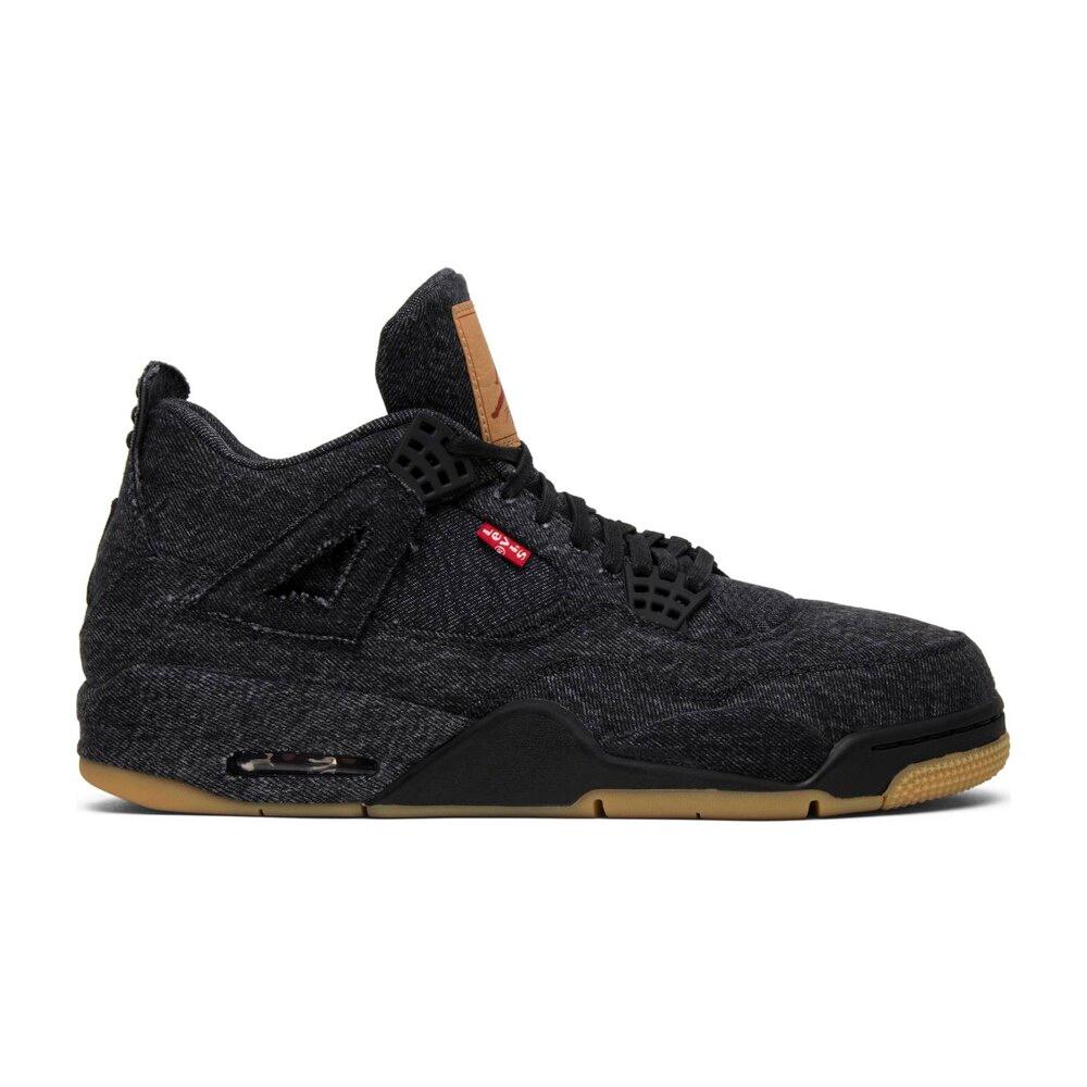 Tenis Jordan 4 Levis Black 