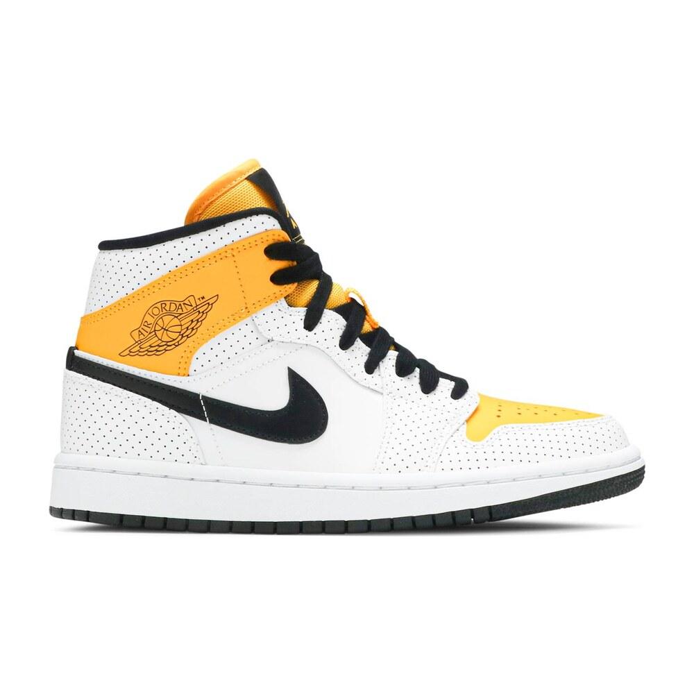 Tenis Air Jordan 1 Mid Laser Orange 