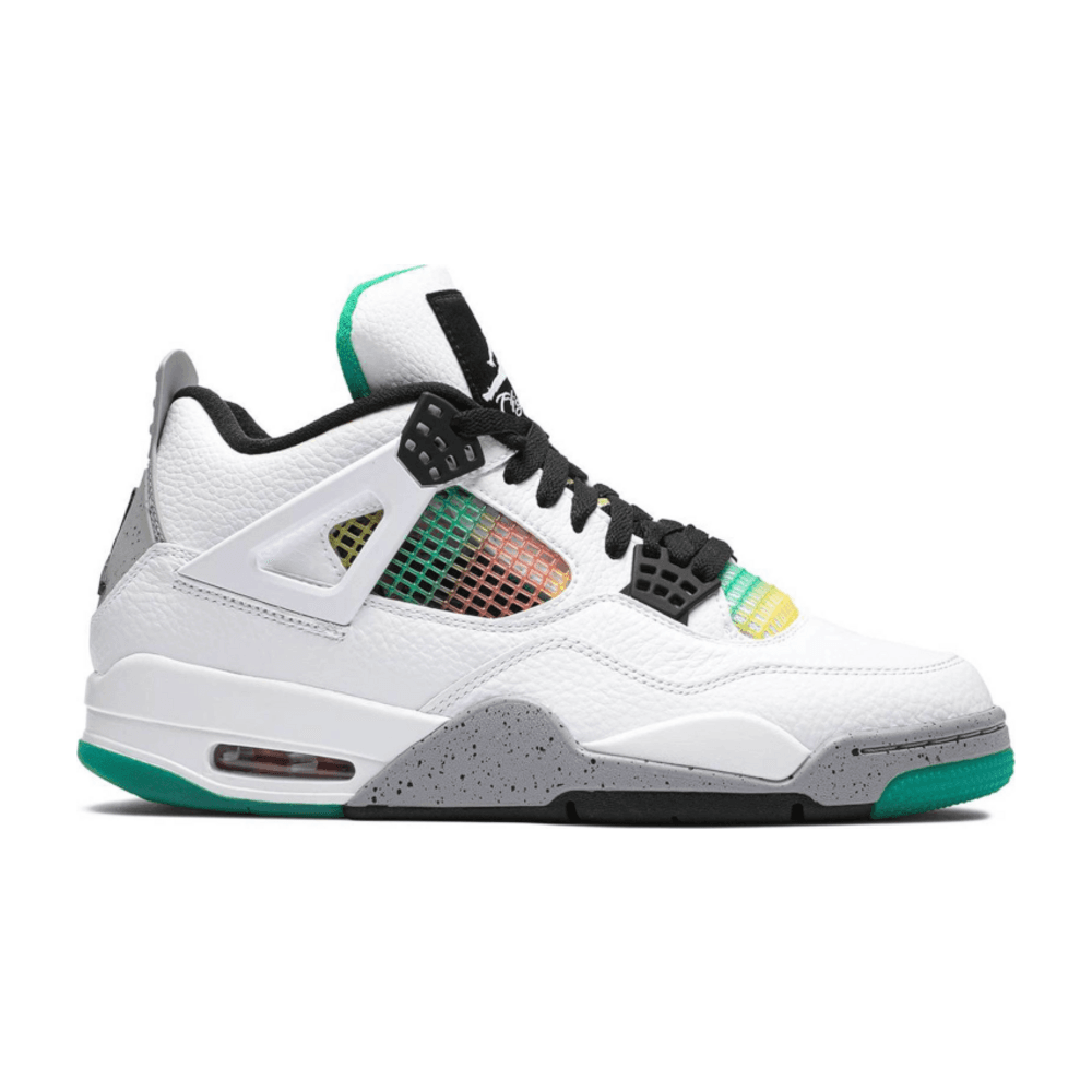 Tenis Jordan 4 Lucid Green Rasta  