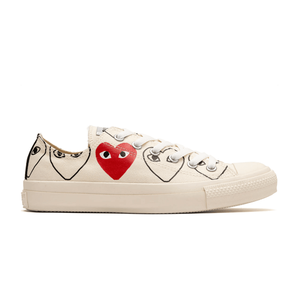 Tenis Converse Chuck Taylor All Star 70s Ox Comme Des Garçons Play All Over Natural