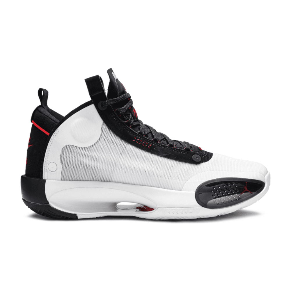 Tenis Jordan 34 White Black Red