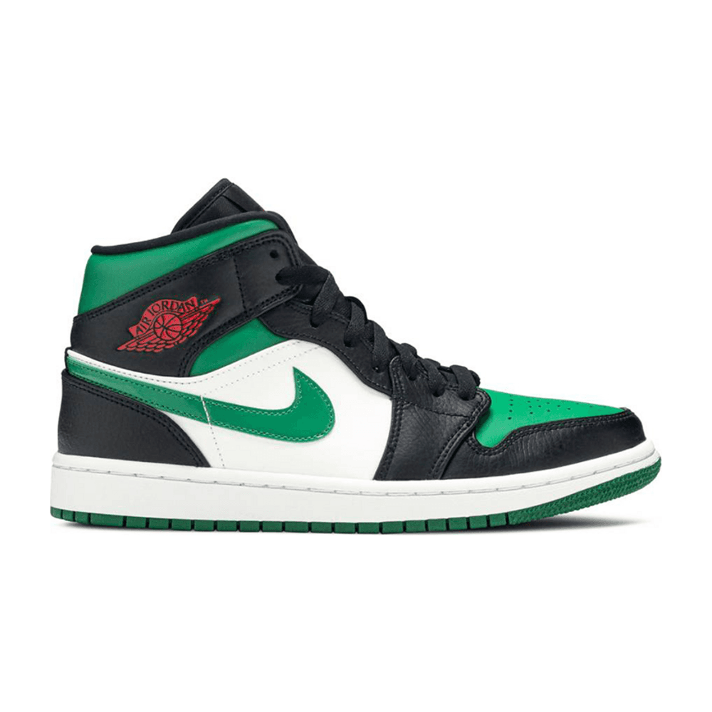 Tenis Air Jordan 1 Mid Green Toe