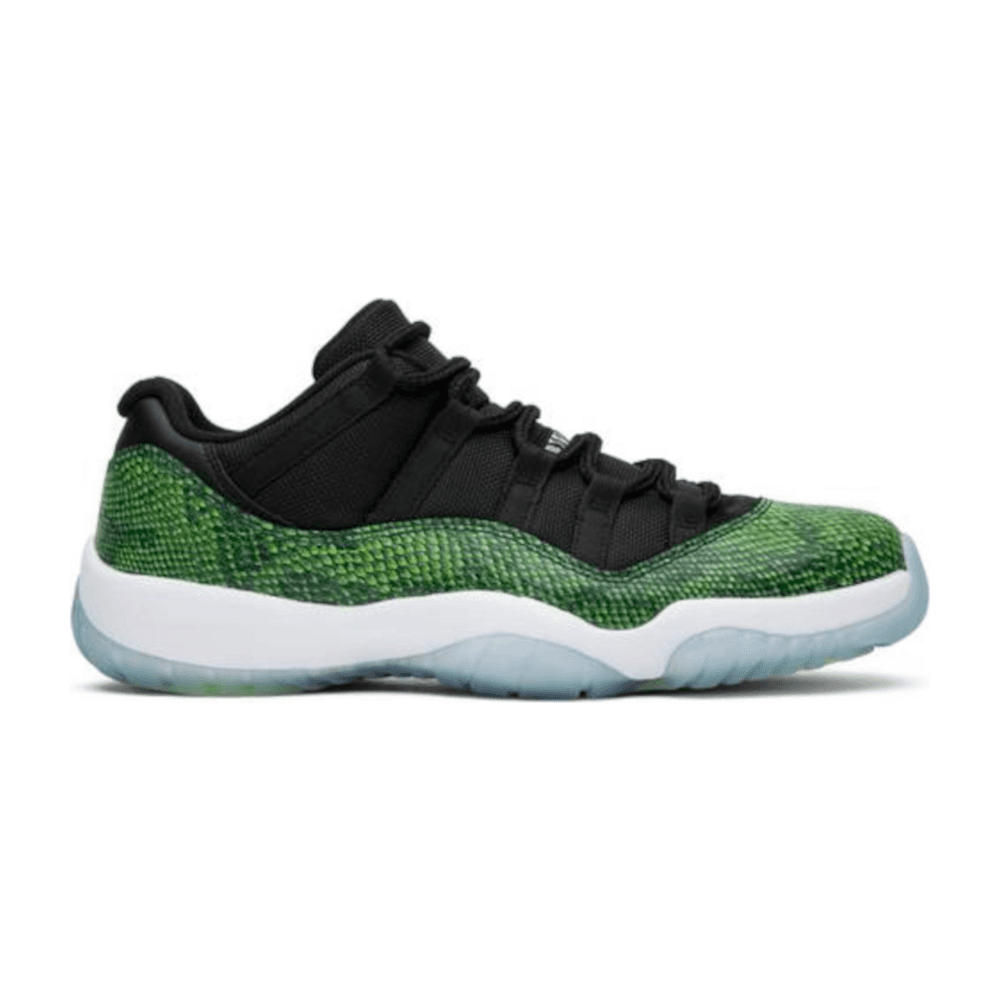 Tenis Jordan 11 Low Green Snakeskin