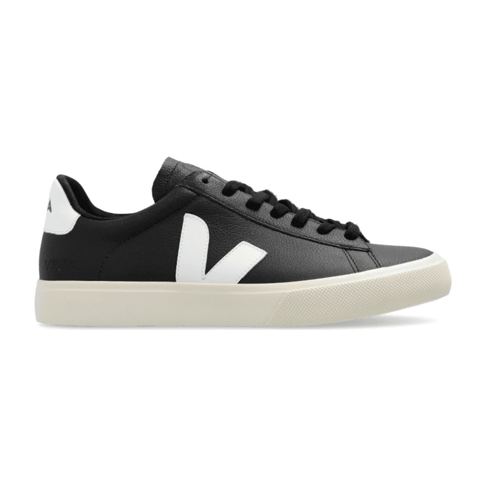 TENIS VEJA CAMPO LOW CHROMEFREE LEATHER BLACK WHITE