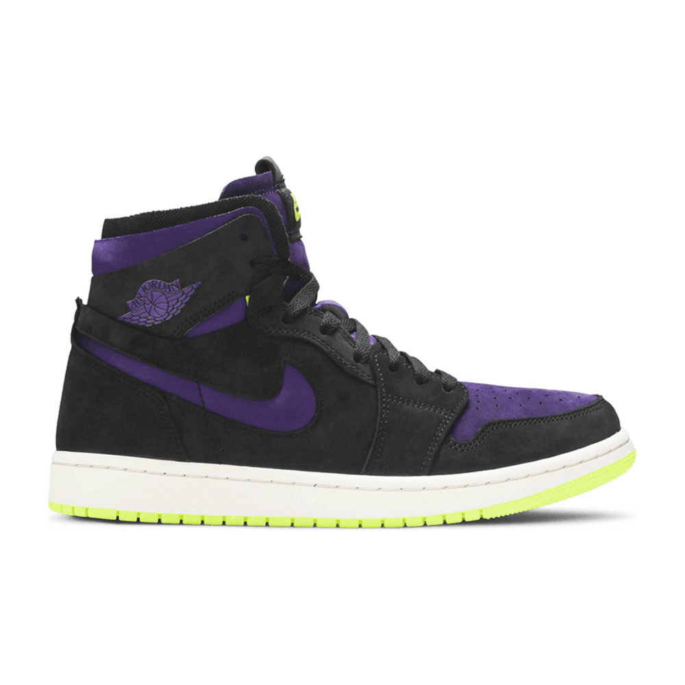 Tenis Air Jordan 1 High Zoom Air Cmft Black Court Purple Lemon Venom