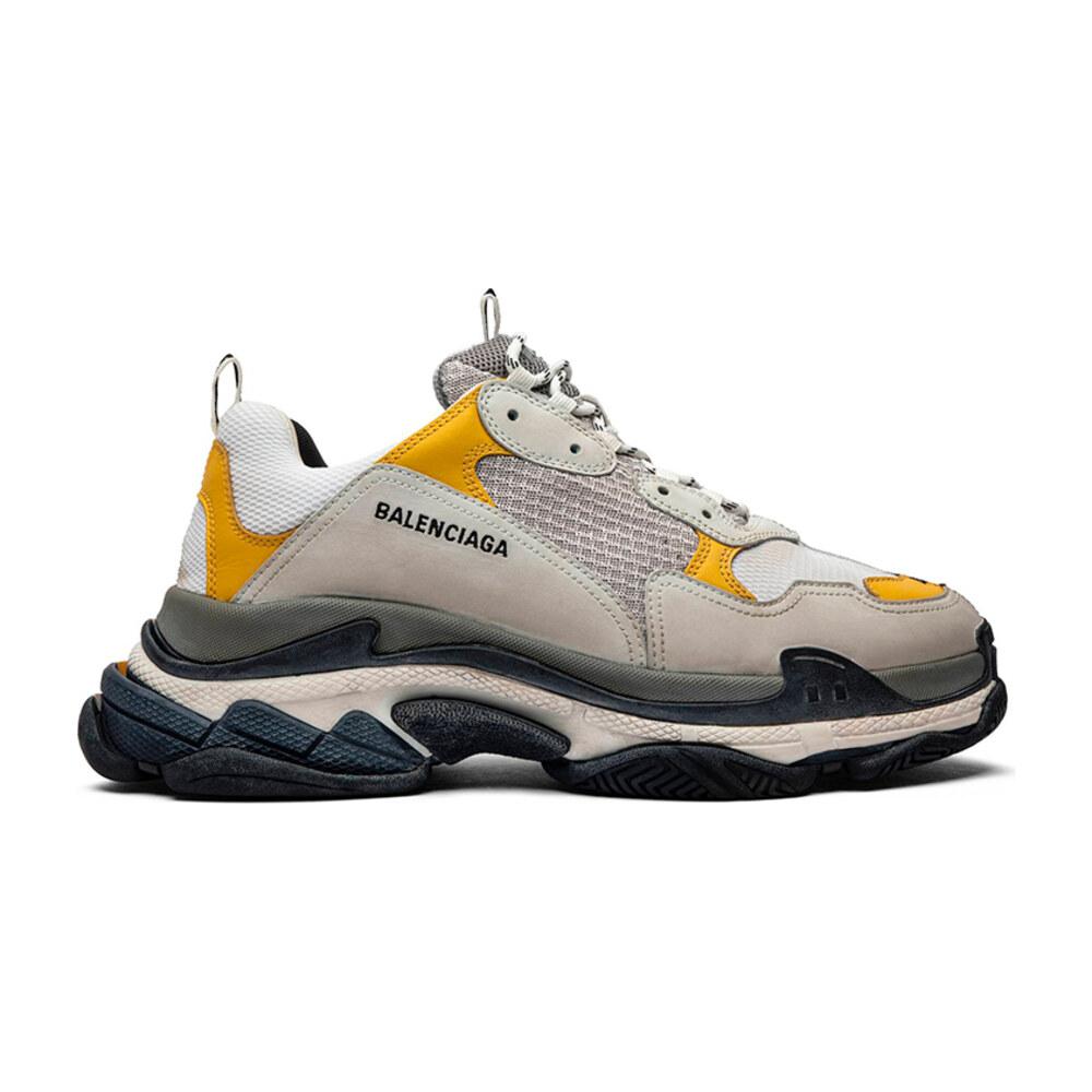 Tenis Balenciaga Triple S Split White Light Grey Yellow