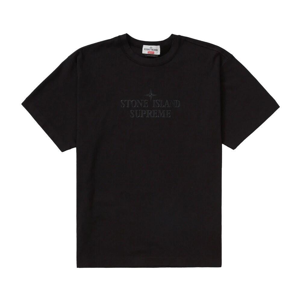Supreme Stone Island S/s Top Black