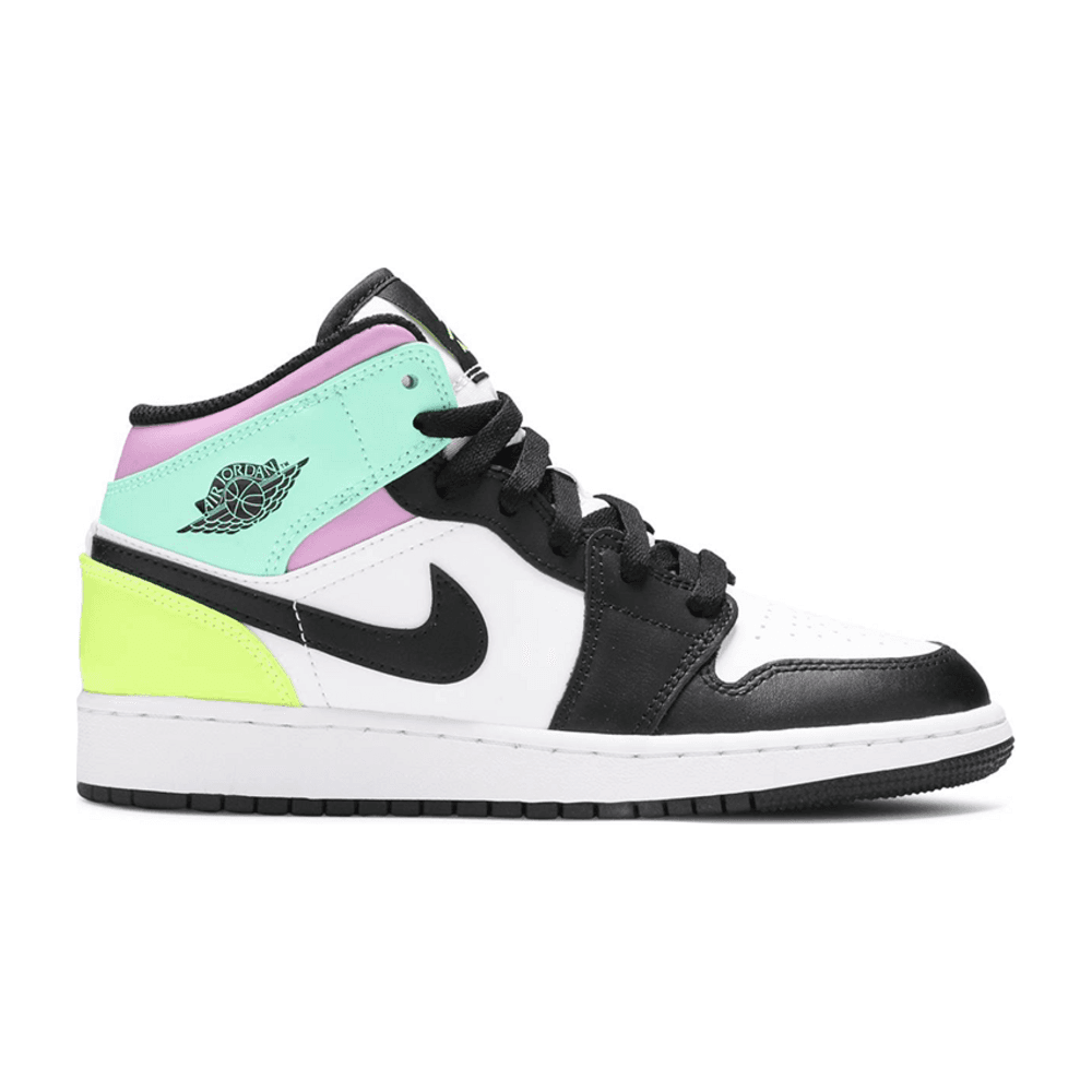 Tenis Air Jordan 1 Mid Pastel Black Toe