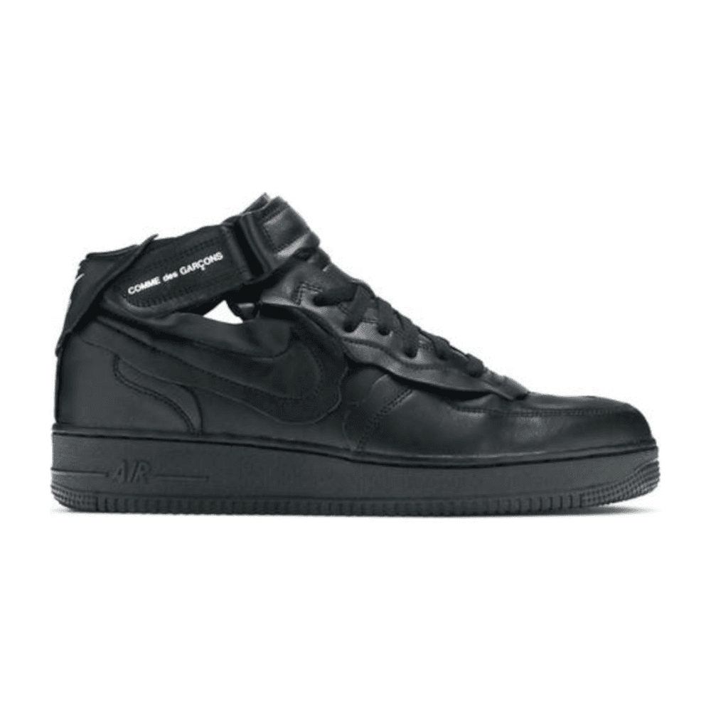 Tenis Nike Air Force 1 Mid Comme Des Garcons Black 