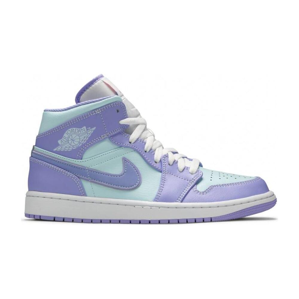 Tenis Air Jordan 1 Mid Purple Aqua
