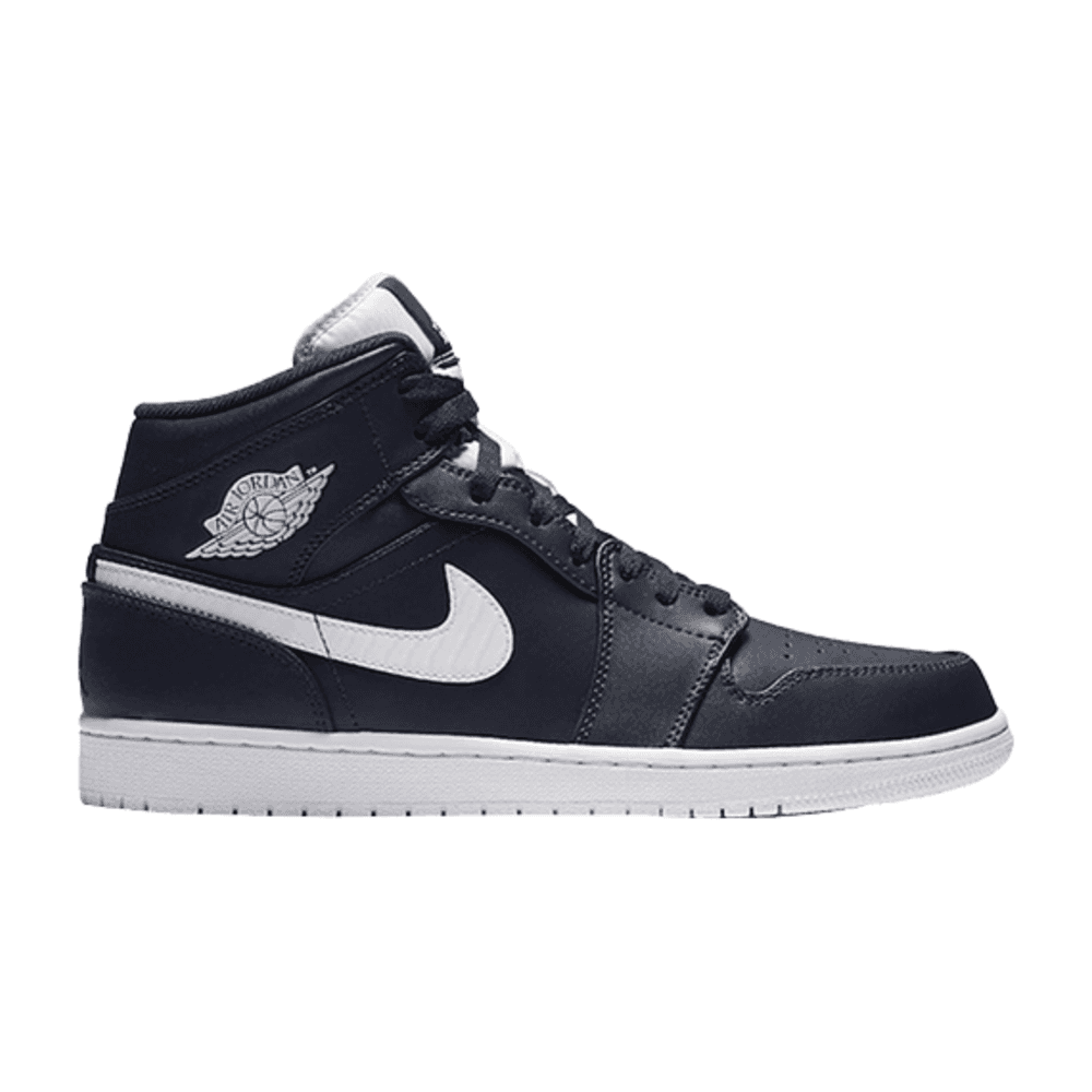 Tenis Air Jordan 1 Mid Obsidian White