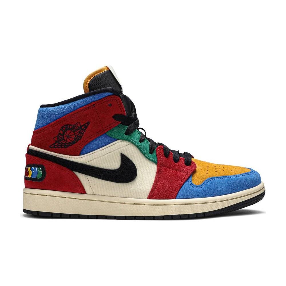 Tenis Air Jordan 1 Mid Se Fearless Blue The Great