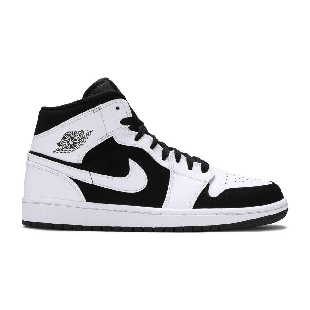 Tenis Air Jordan 1 Mid White Black 