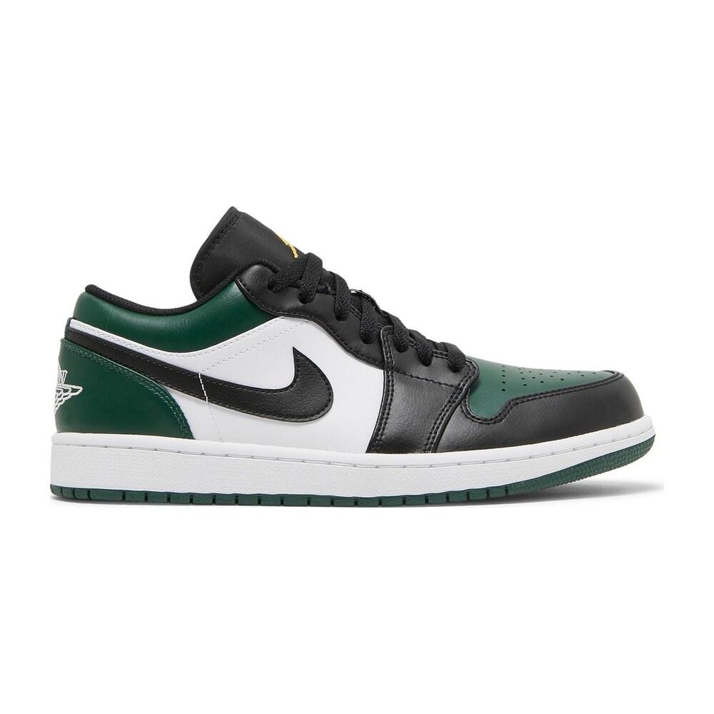 Tenis Air Jordan 1 Low Green Toe 