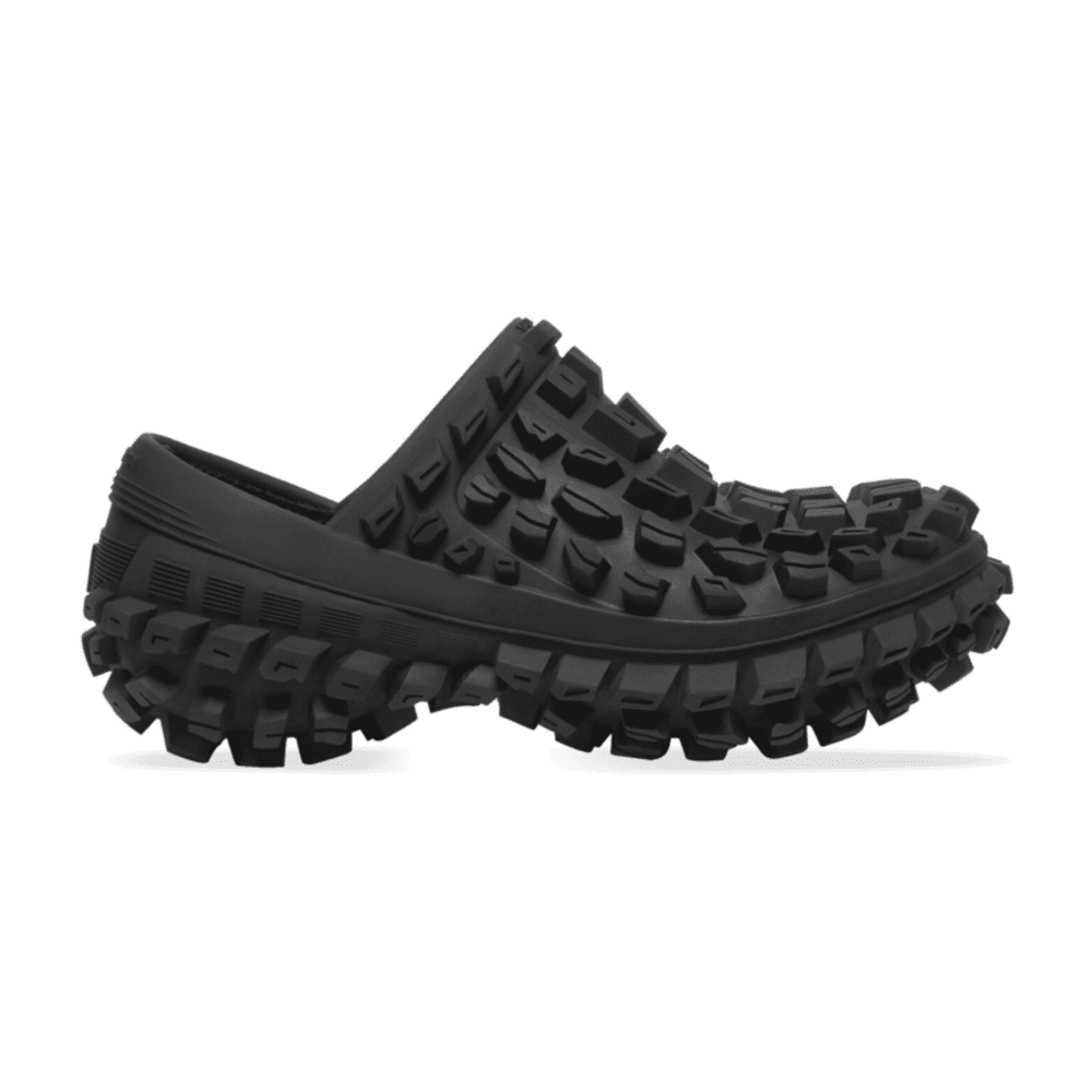 TENIS BALENCIAGA DEFENDER CLOG BLACK RUBBER