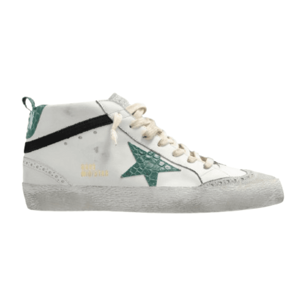 TENIS GOLDEN GOOSE MID STAR WHITE GREEN