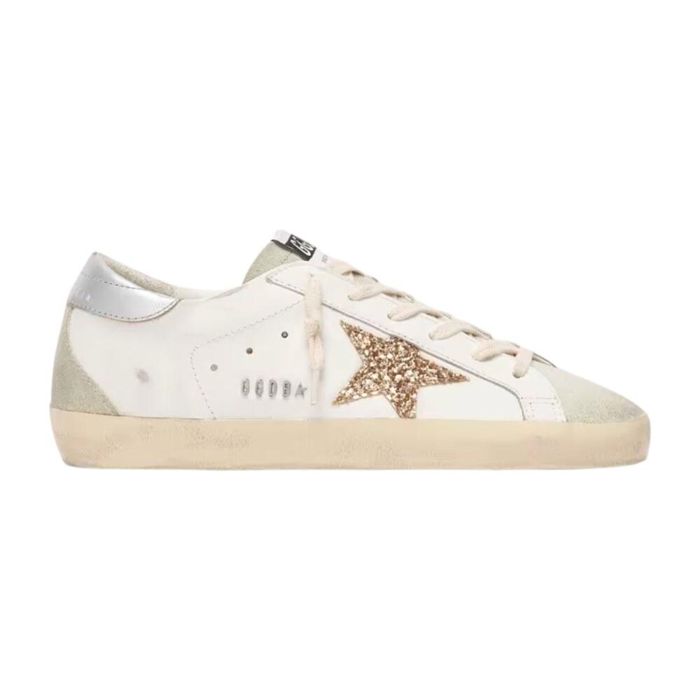 TENIS GOLDEN GOOSE SUPER STAR GLITTER GOLD SUEDE ICE