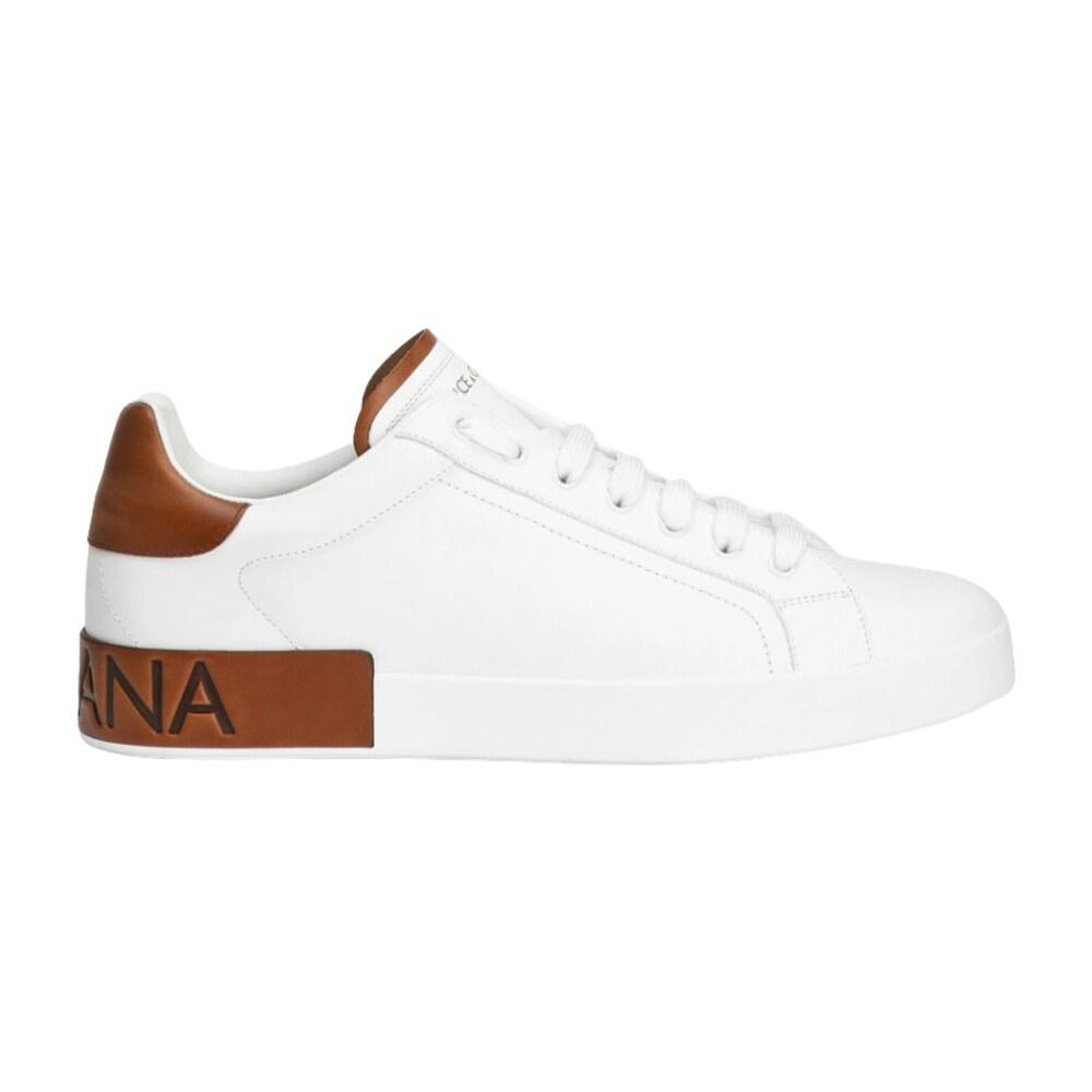 TENIS DOLCE & GABBANA PORTOFINO WHITE BROWN