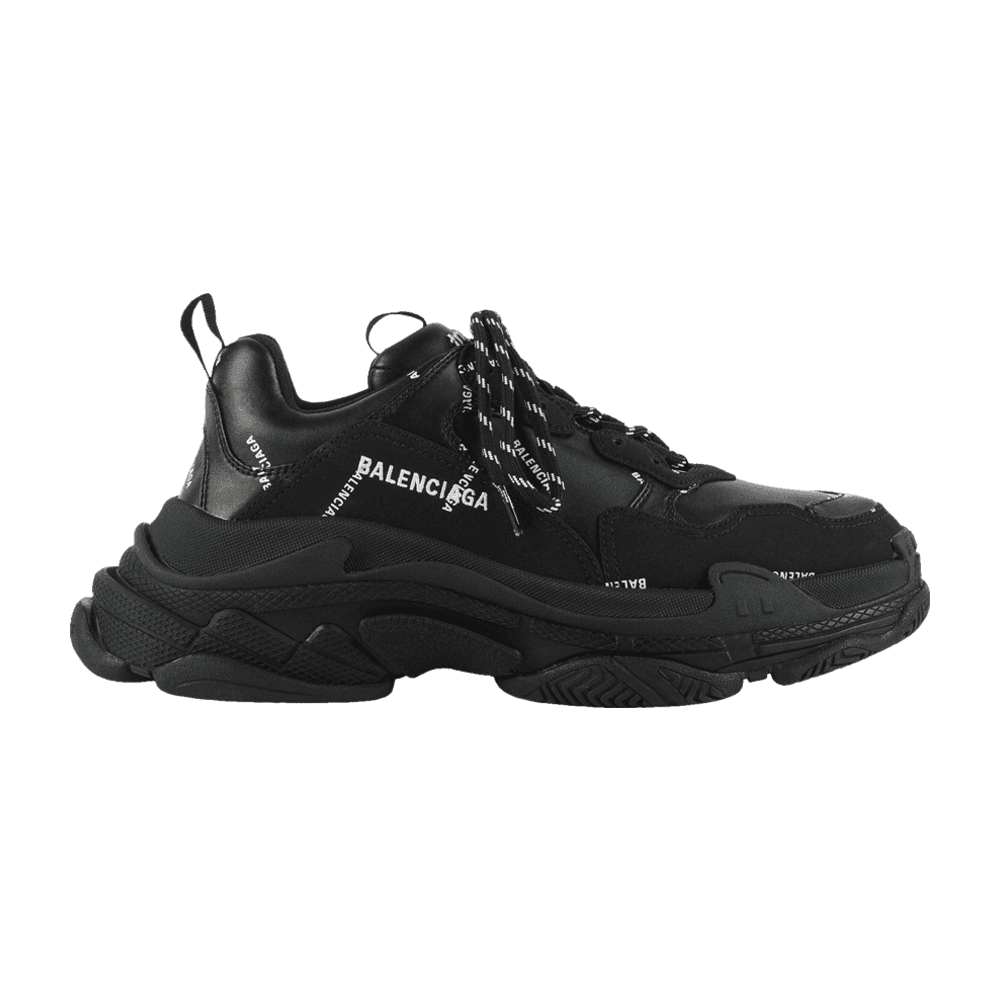 Tenis Balenciaga Triple S Allover Logo Black