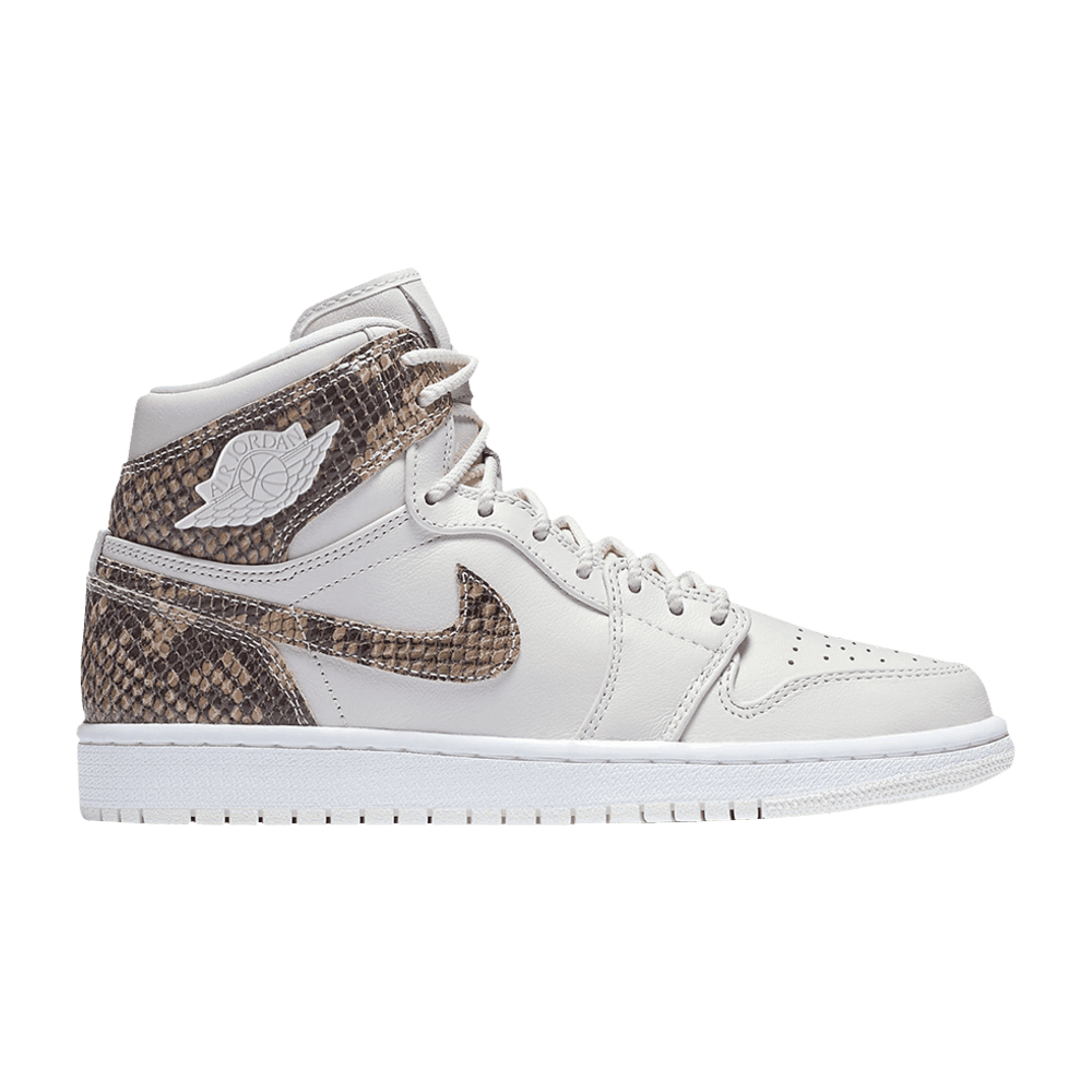Tenis Air Jordan 1 High White Snake