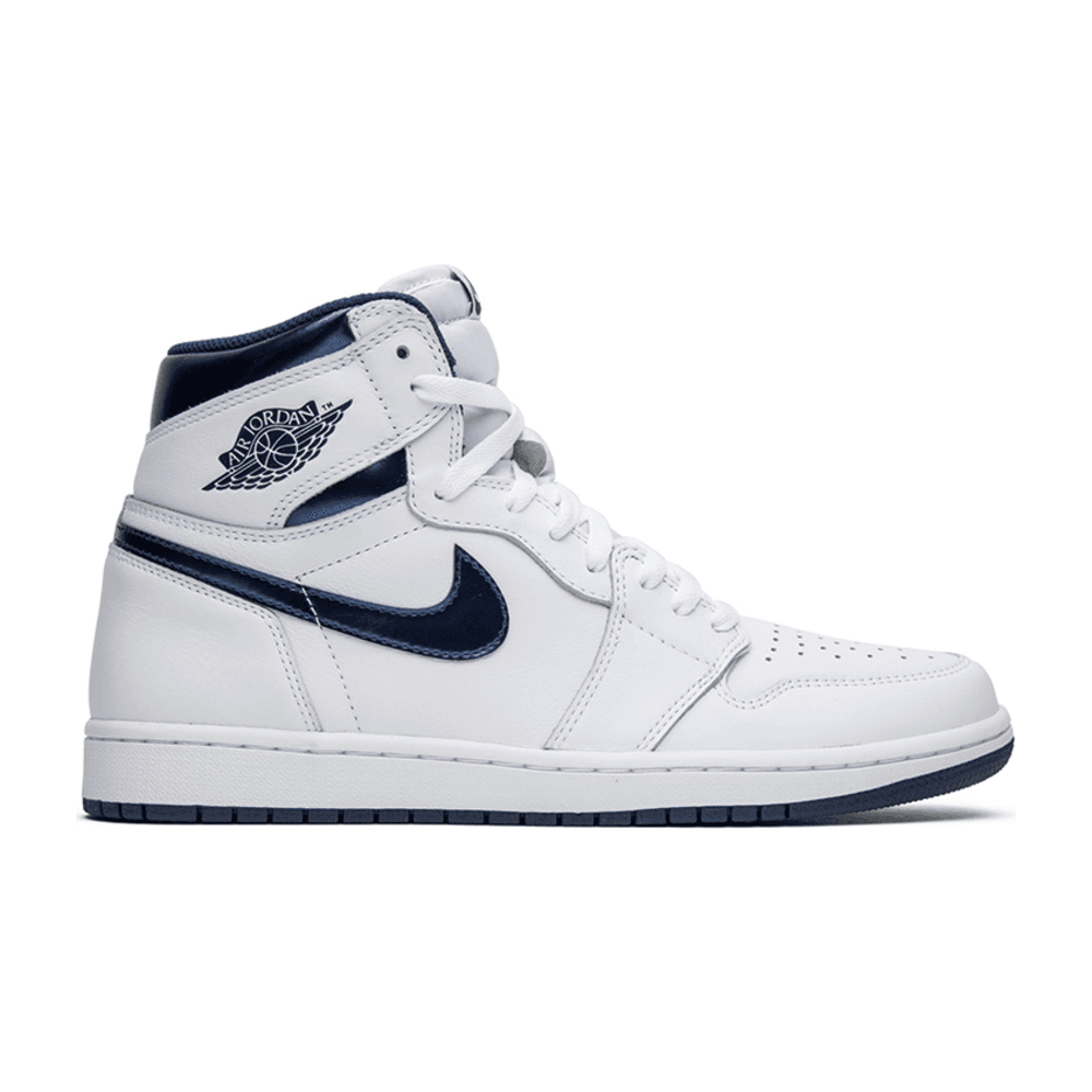 Tenis Air Jordan 1 Metallic Navy