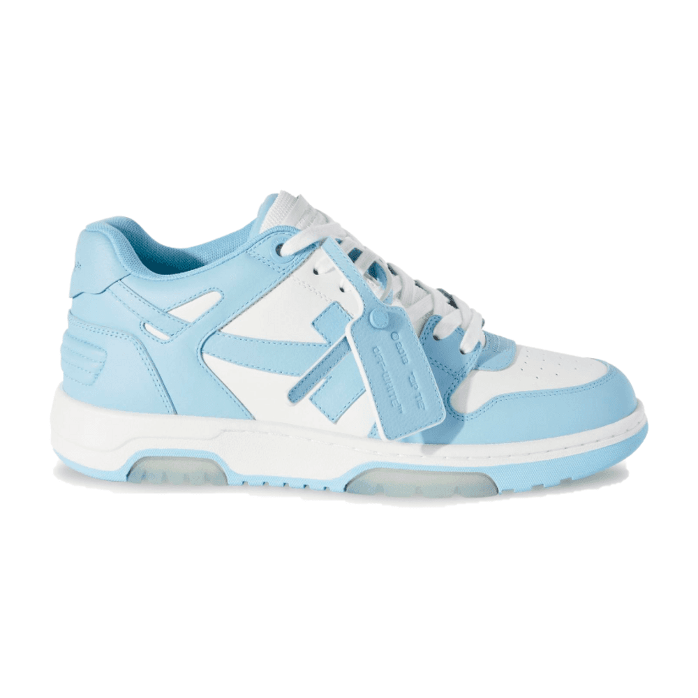 TENIS OFF-WHITE OUT OF OFFICE LOW CALF LEATHER WHITE BABY BLUE