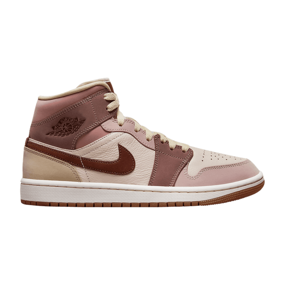 Tenis Air Jordan 1 Mid Se Dark Pony Smoky Mauve