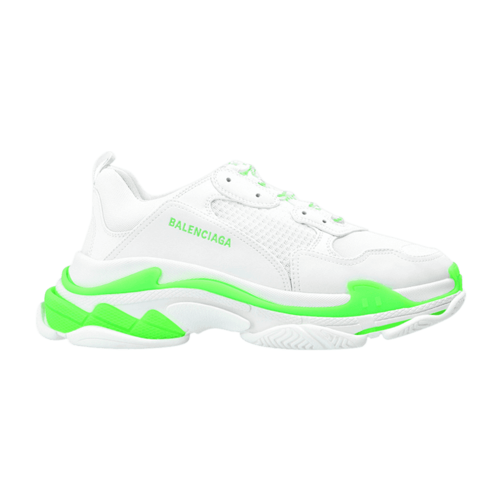 Tenis Balenciaga Triple S Blanco Suela Verde
