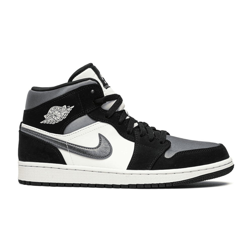 Tenis Air Jordan 1 Mid Satin Grey Toe
