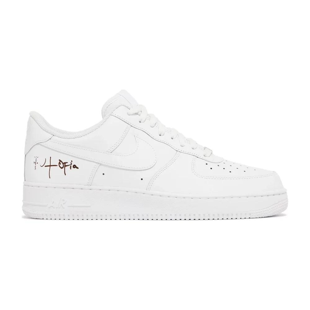 Tenis Nike Air Force 1 Low 07 White Travis Scott Cactus Jack Utopia Edition