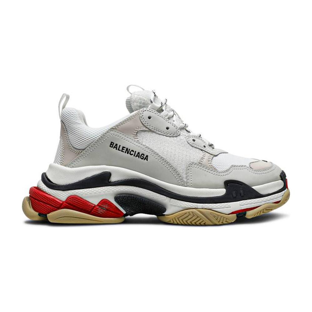 Tenis Balenciaga Triple S Black White Red